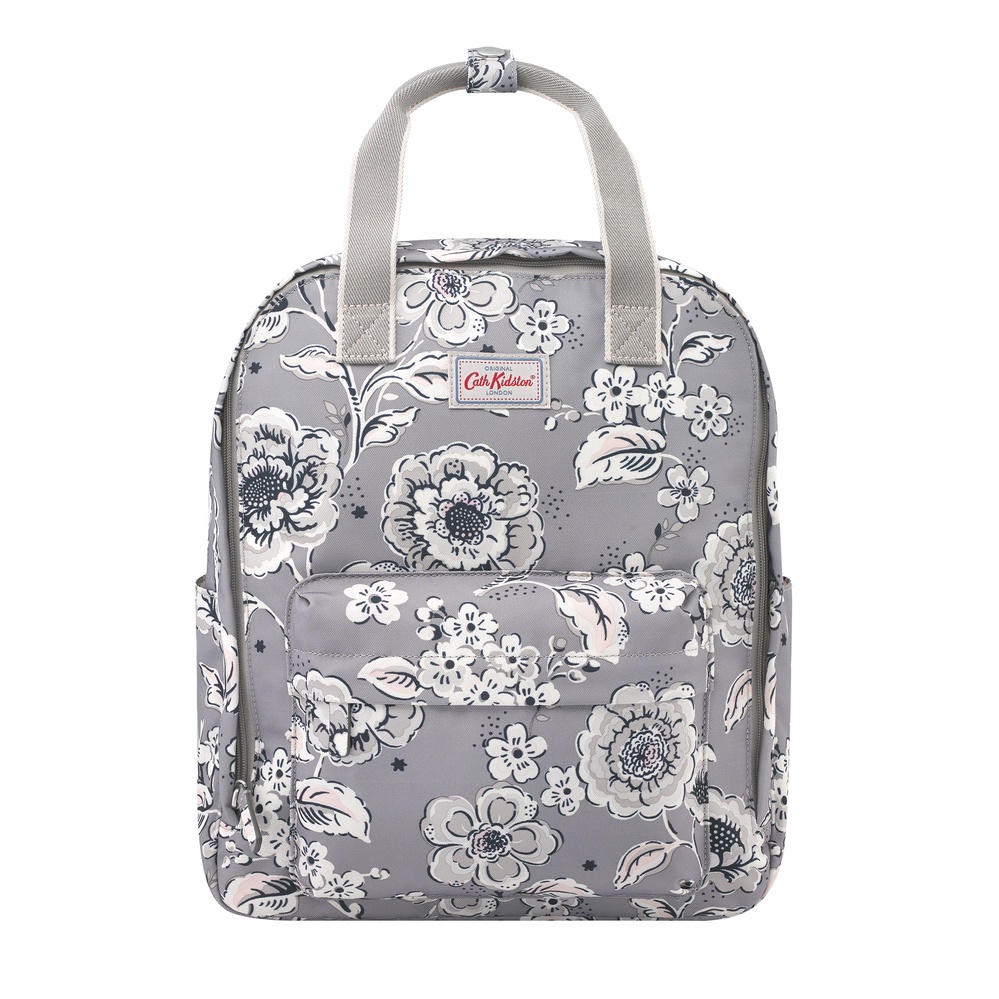 Cath Kidston Recycled Utility Backpack Chintz Flower Deep Grey Shopee Thailand