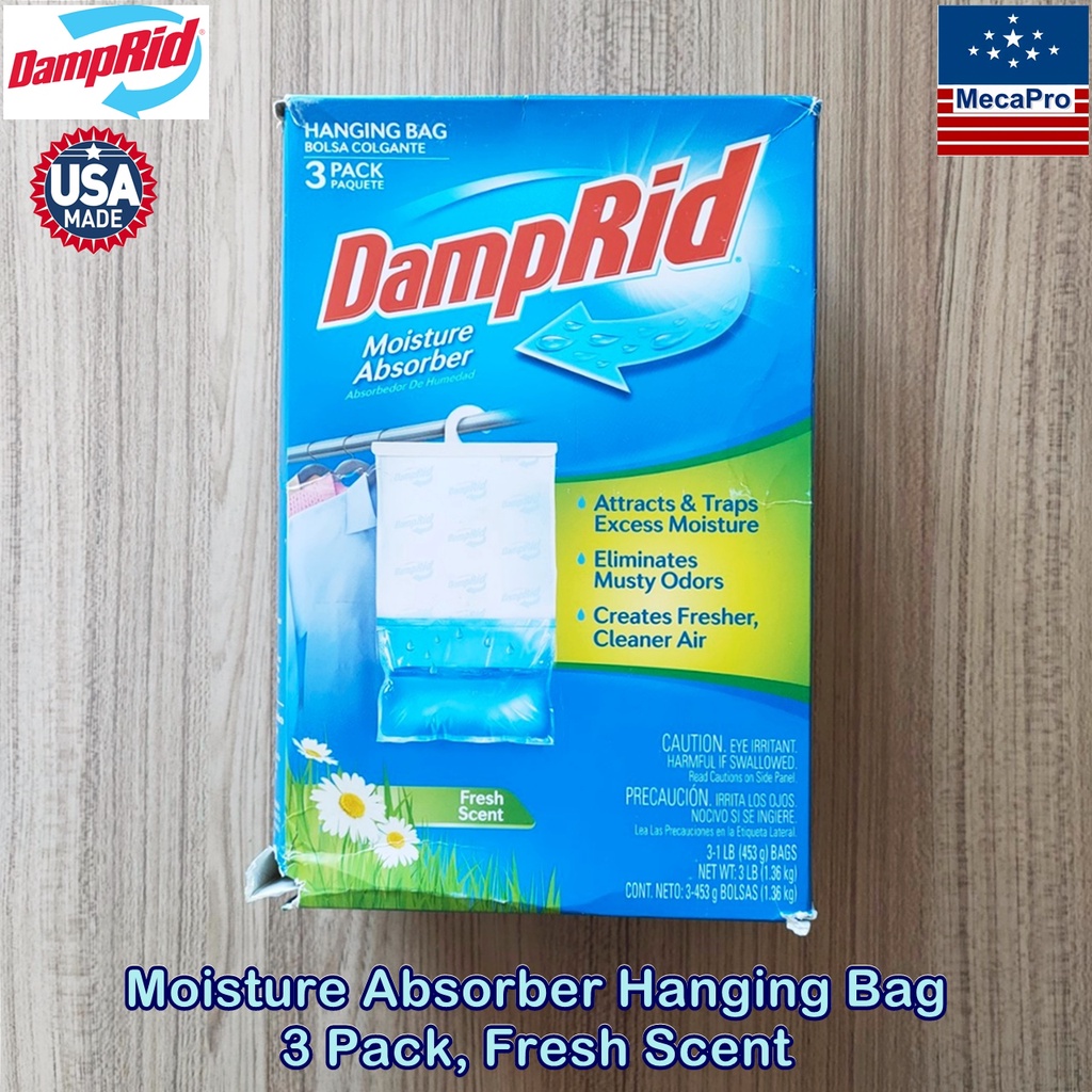 DampRid® Moisture Absorber Hanging Bag 3 Pack, Fresh Scent ที่ดูด