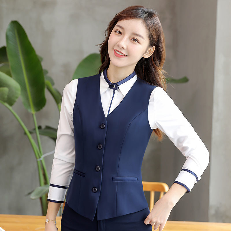 Women's Vest Vest Coat Bank Work Clothes Formal Wear Waistcoat Women's