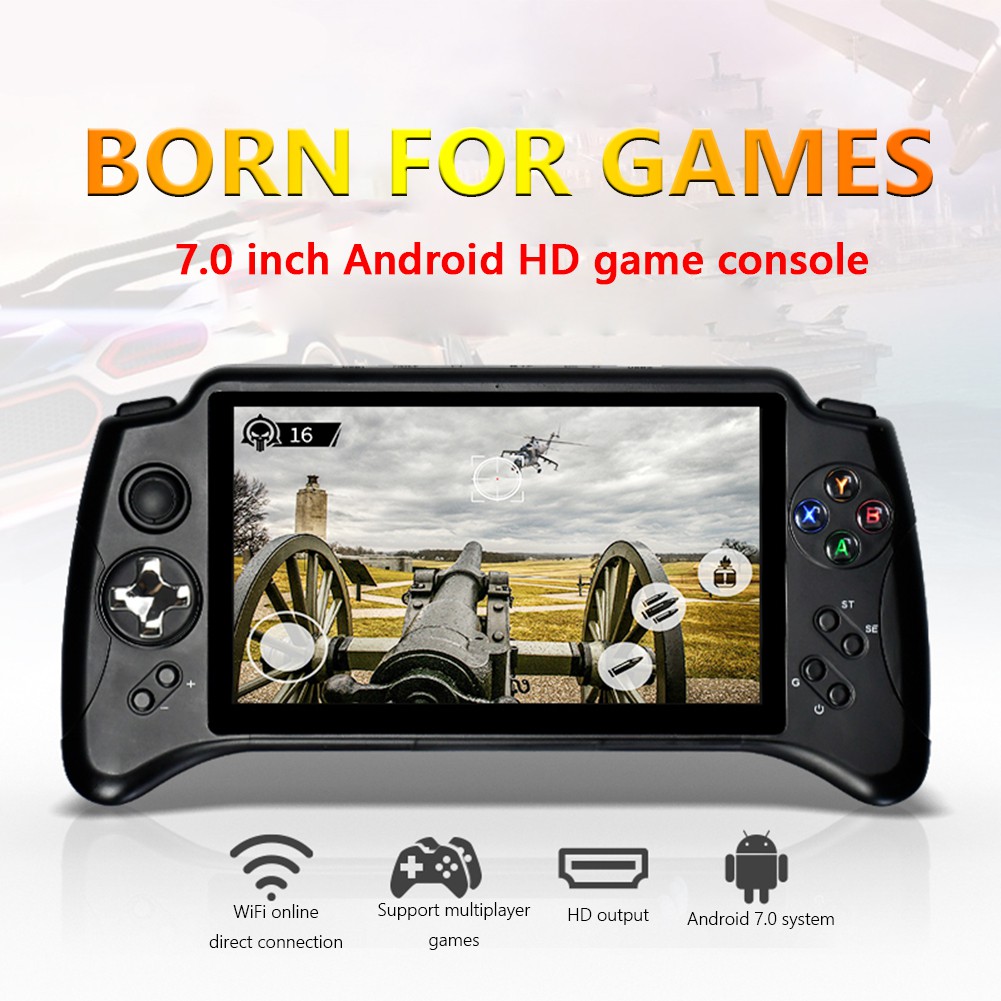 เกมคอนโซล owkiddy X17 Wireless 7inch Touch Screen Video Game Console Suer WiFi HD Dislay S