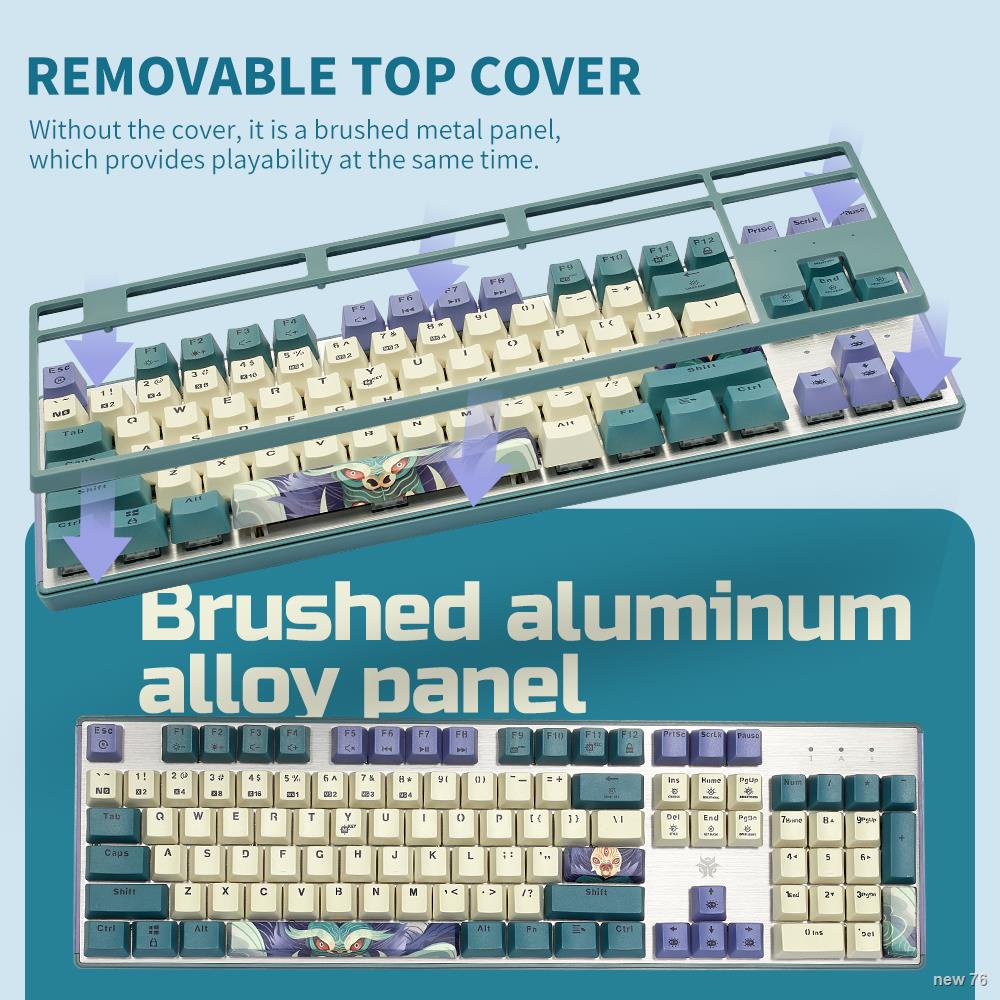 mechanical keyboard HEXGEARS GK707 PBT Keycaps Mechanical Keyboard Kailh hot swap Switch 87/104