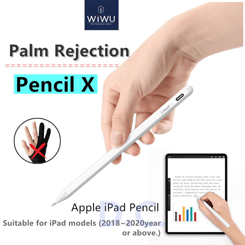 (wiwu) ปากกาสไตลัส Palm Rejection Apple iPad Stylus Pencil X High