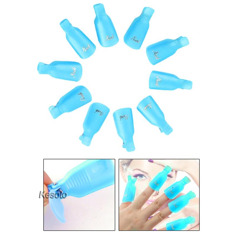 Nails Art Gel Caps Soak Off Clip Wearable Fingers Gel Remover Wraps kesoto.th ThaiPick