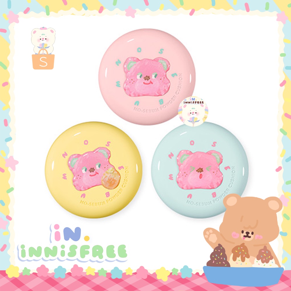 INNISFREE No SEBUM Powder Cushion x Knotted Limited edition Shopee