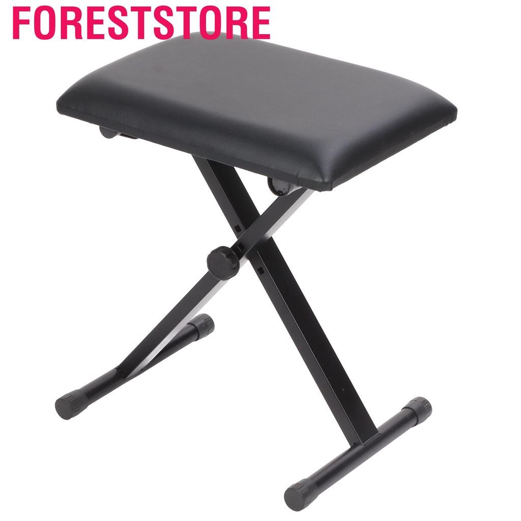 Foreststore Backless Folding Stool Chair PU Leather Portable