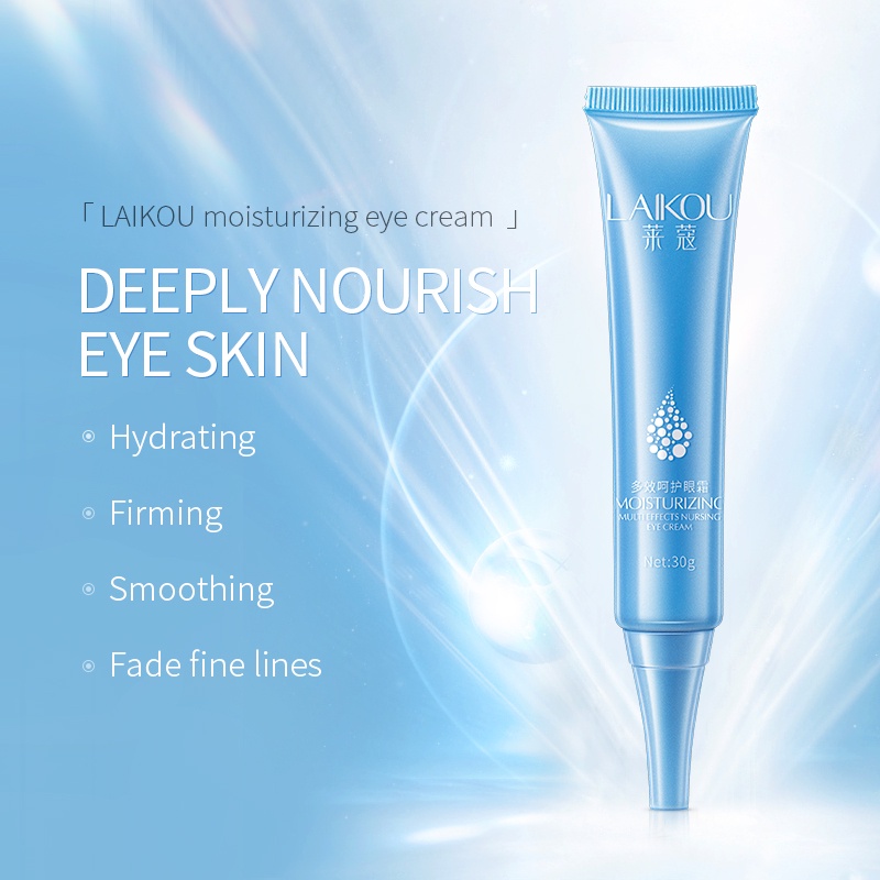 LAIKOU Eye Cream Essence Hyaluronic Acid AntiWrinkle AntiAging Eye