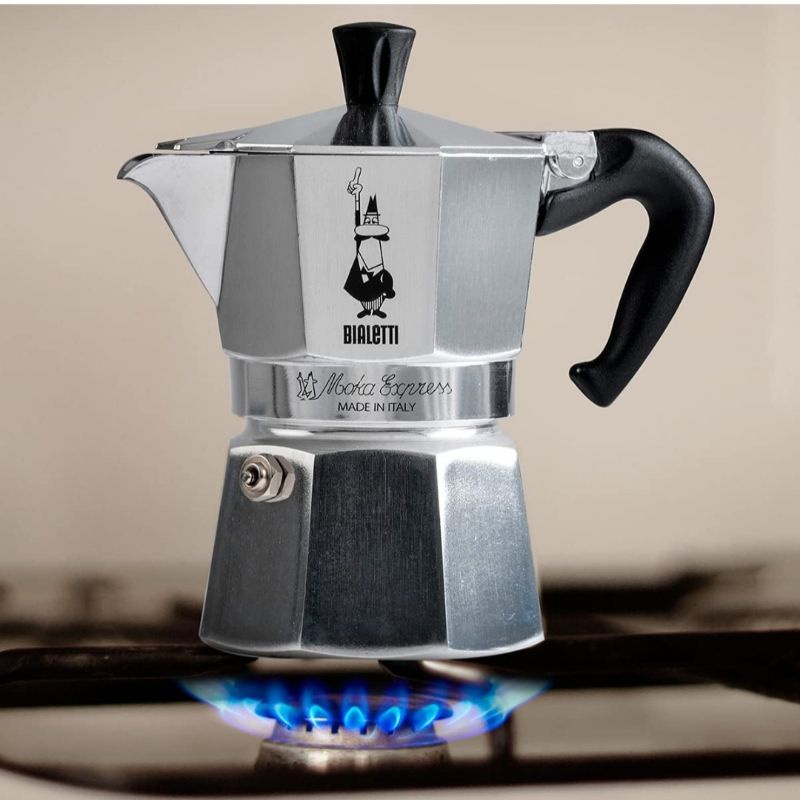 Bialetti Moka Pot Express 3 Cup Moka Pot Made in italy หม้อต้มกาแฟ โมก