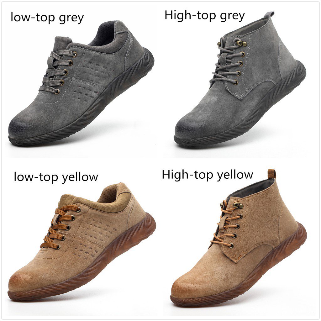 Antispark and antisplatter safety shoes men women Hightop work shoes