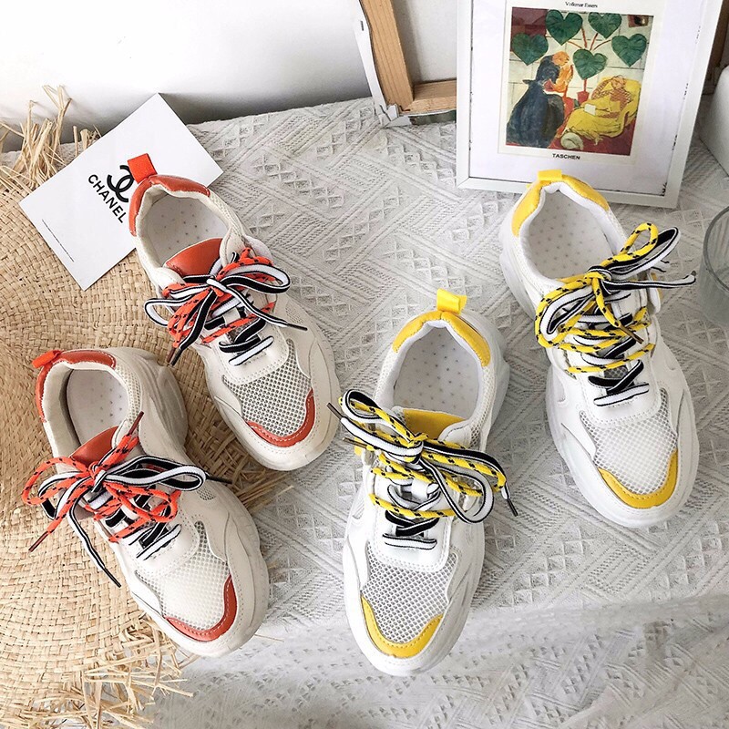 พร้อมส่ง รองเท้าผ้าใบผู้หญิง รองเท้าแฟชั่น Sport Sneaker // U BALI