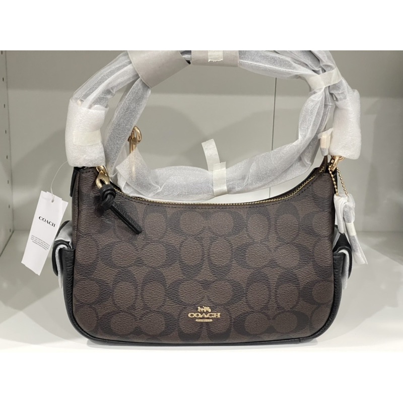 PENNIE SHOULDER BAG 25 IN SIGNATURE CANVAS (COACH C7223) Shopee Thailand