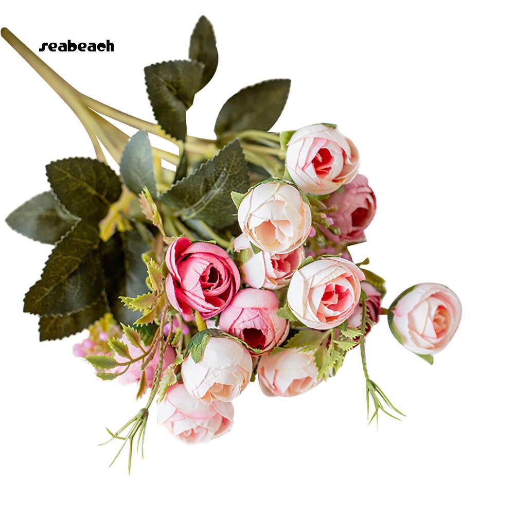 Seabeach_1Pc Artificial Rose Flower Stage Arch Garden Wedding Home Party Decoration Props