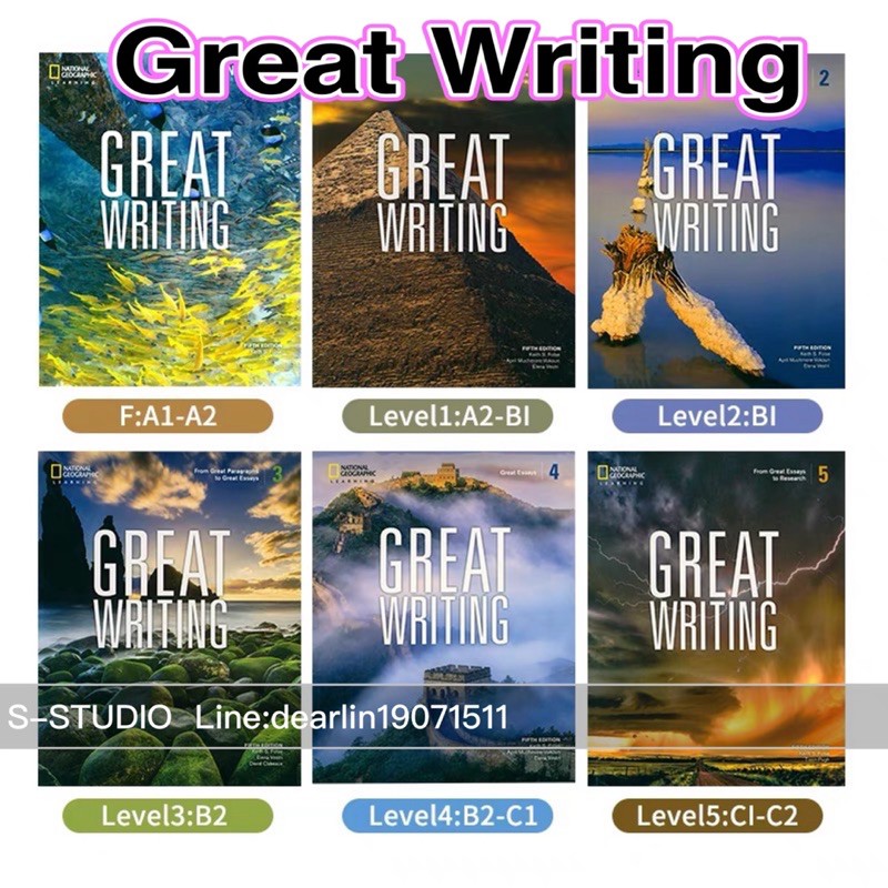 Great Writing National Geographic level F level 5(free SB+key+teacher