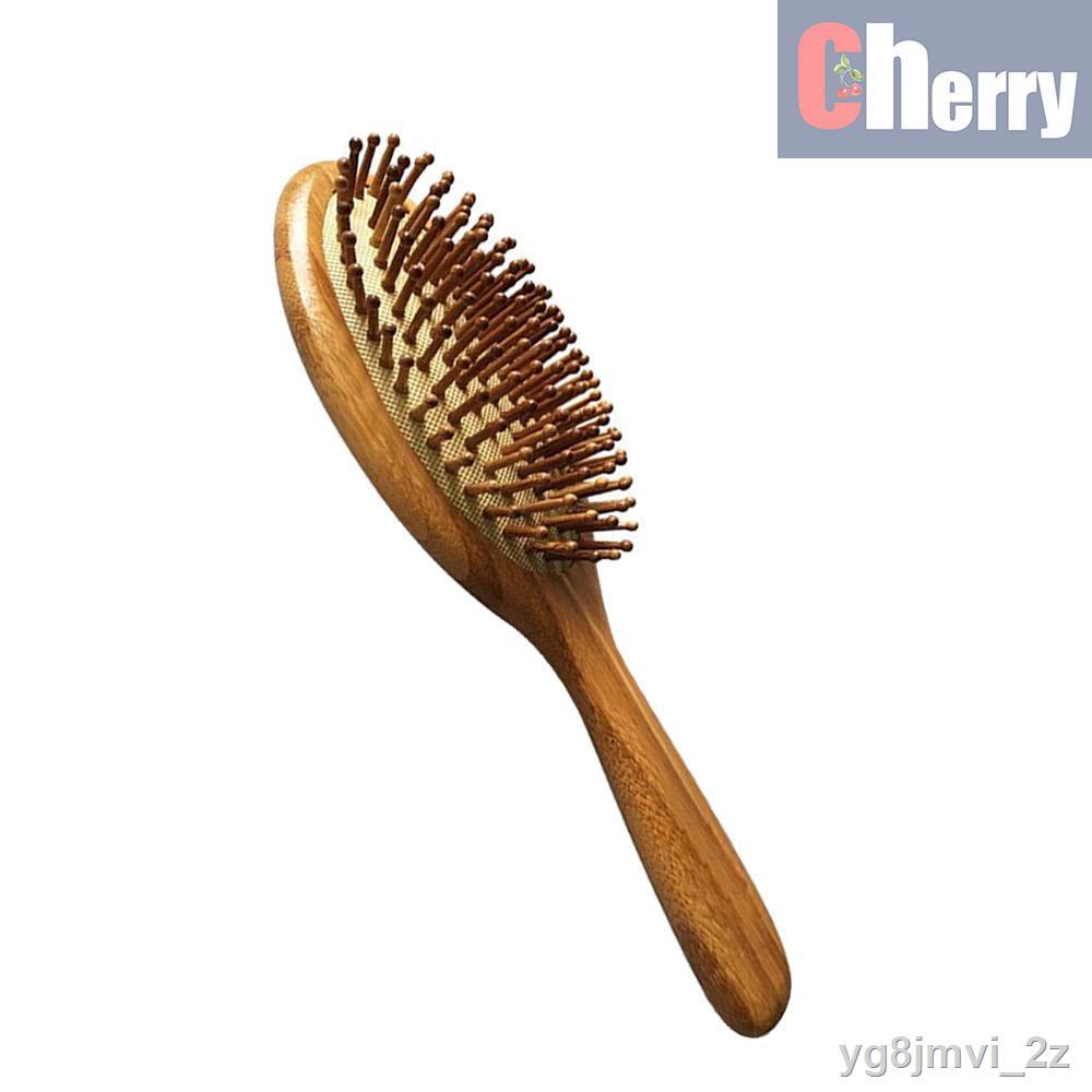C & R Air Cushion Comb with Bamboo Hair Brush for Scalp Massage Anti