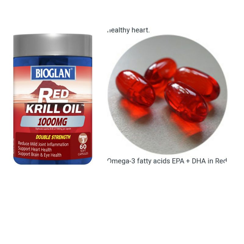 Bioglan red krill oil 1000mg 60 soft gel exp52025 rfnarttiwa ThaiPick