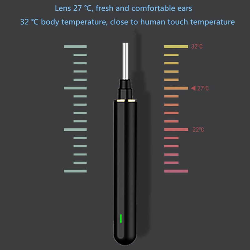 Wireless Digital Otoscope 3.9mm Wifi Visible Ear Endoscope Portable