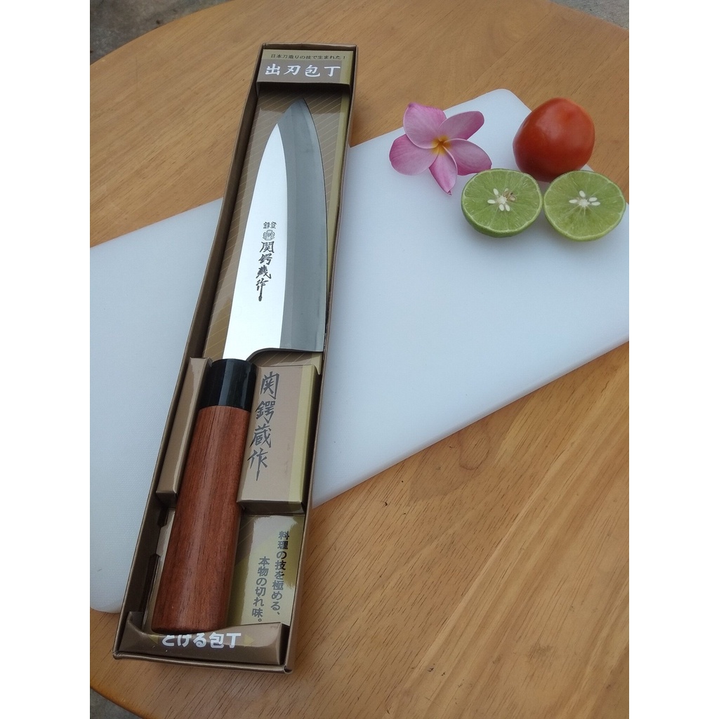มีดเชฟ ญี่ปุ่น เดบะ Deba Fish knife ใบมีดยาว 18 เซ็นติเมคร ด้ามจับไม้