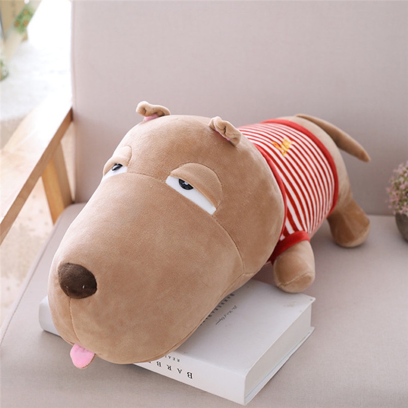 New One Piece Cute Big Head Dog Doll Plush Toys PP Cotton Stuffed Dogs