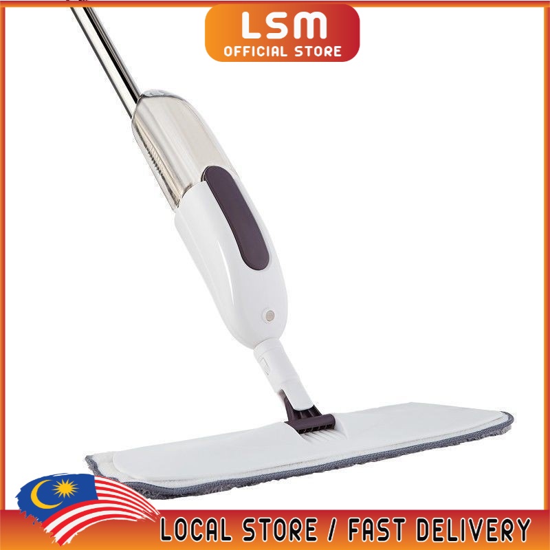 LSM New Version Easy Spray Mop with Microfiber Pad Mop mop Lantai LIWJ