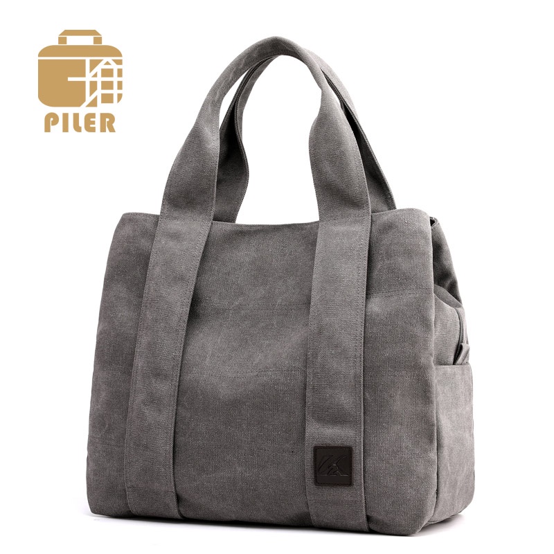 NewPiler Luxury Handbags Canvas Women Classic Shoulder Bag Hobo Ladies