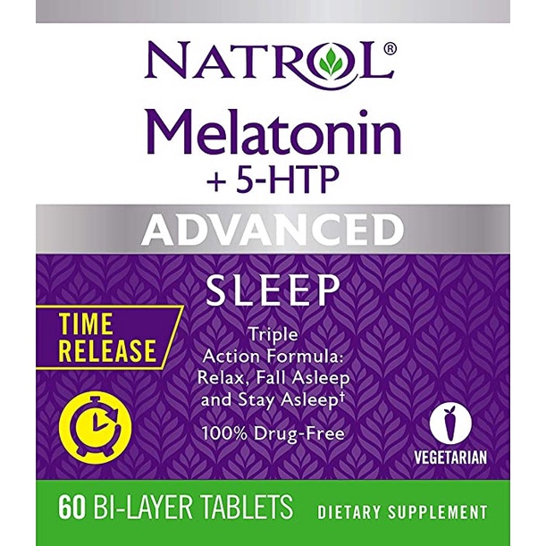 แบบกลืน Melatonin Advanced Sleep Natrol 5 และ 10 mg. (หมดอายุ ปี 24