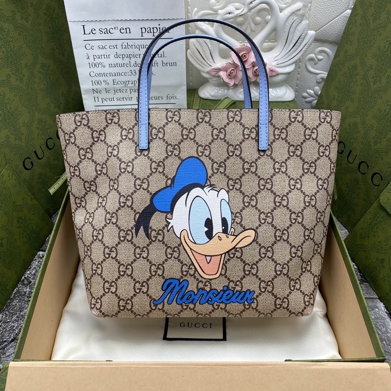 Gucci tote ลายเป็ดฟ้า size 20cm Shopee Thailand