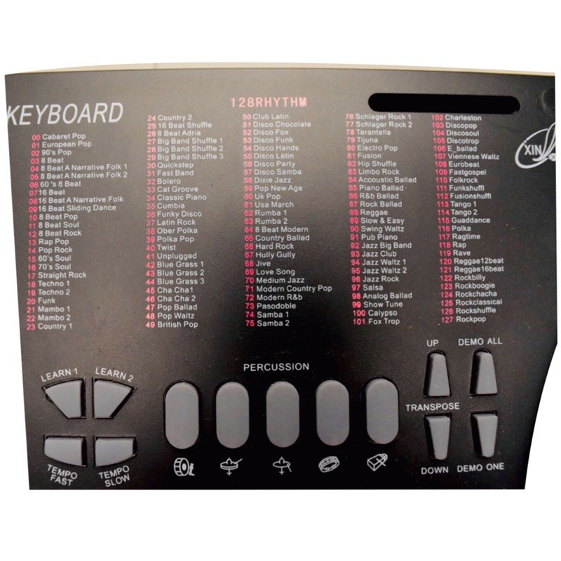 คีย์บอร์ดไฟฟ้า 54 คีย์ รุ่น XY893 New (54 Key Electronic Keyboard