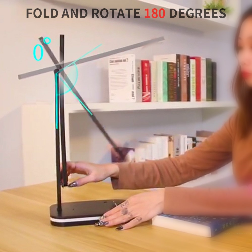 LED Clip Booklight With Wireless Charging USB With Aromatherapy Desk