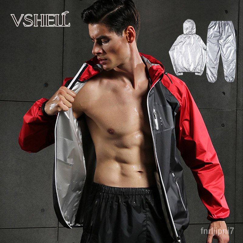 [VSHELL] Fitness Loss Weight Sauna Suit for Men Sauna Jacket Sweat Suit
