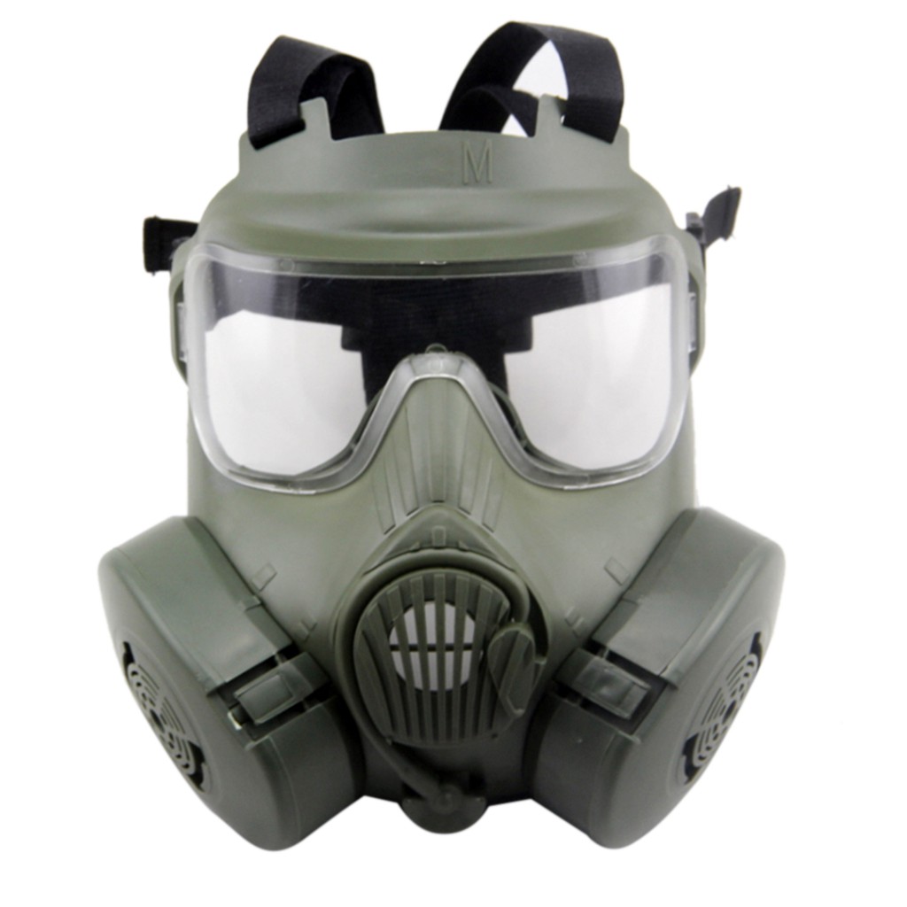 Full Face Airsoft Gas Mask Tactical Skull Dummy Toxic Game Mask For BB