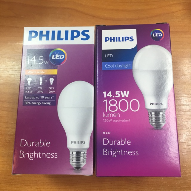 Philips หลอดไฟฟิลิปส์ LED Bulb 14.5W Durable Brightness Daylight