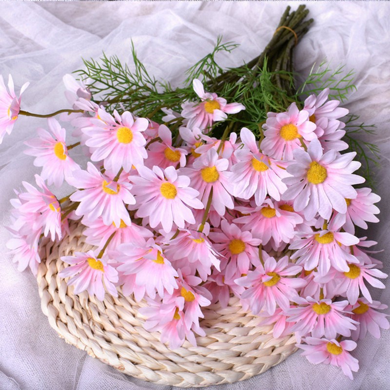 Peter Ferguson Fake Pink Daisy Flowers For Sale Bright Pink 35mm Mini Daisy Decorative