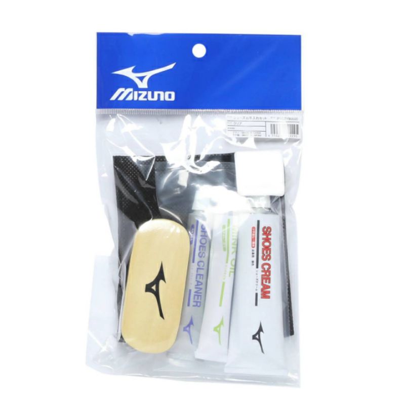 Mizuno Shoes Clean Set แท้ Made in Japan ชุดครีมบำรุงรองเท้าและทำความ