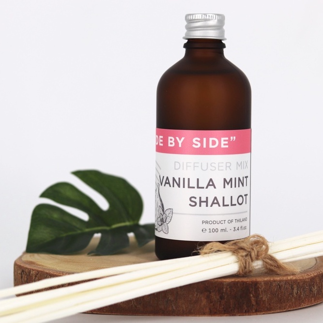 น้ำหอมปรับอากาศ สารสกัดหอมแดง (กลิ่นวนิลา มินต์) 100 ml Diffuser Mix