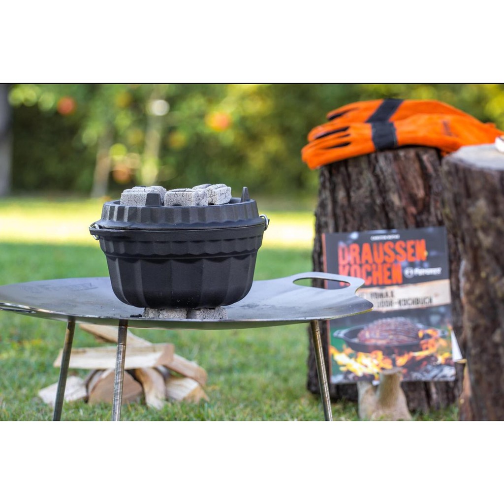 Petromax Ring Cake Pan With Tart Case Lid(สำหรับทำเค้กขนมปังอบ