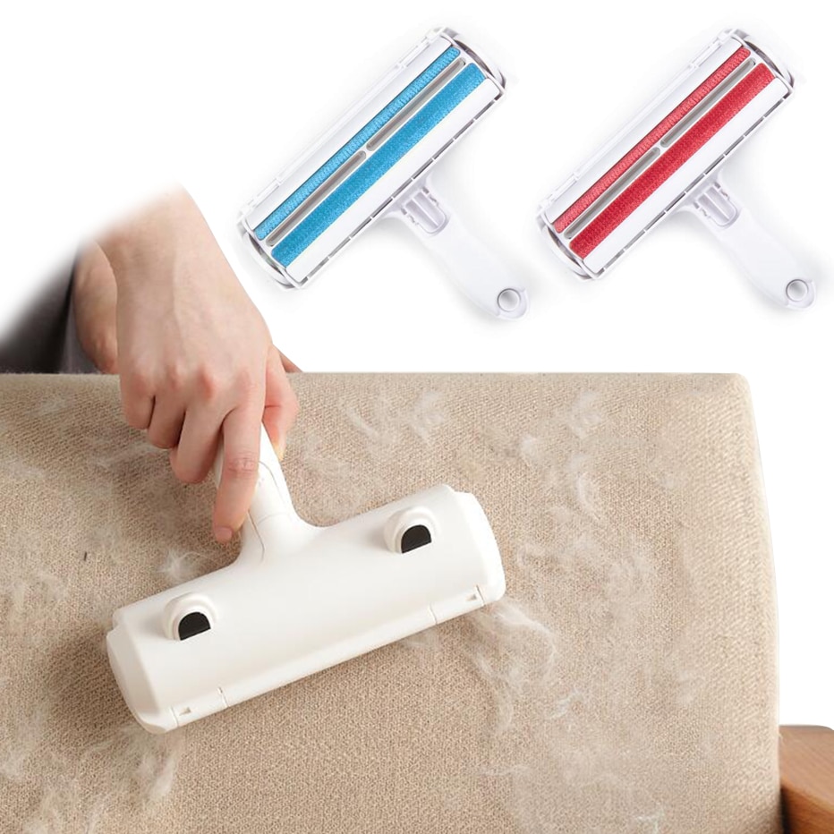 2Way Pet Hair Remover Roller Lint Remove Brush Dog Cat Hair Clothes