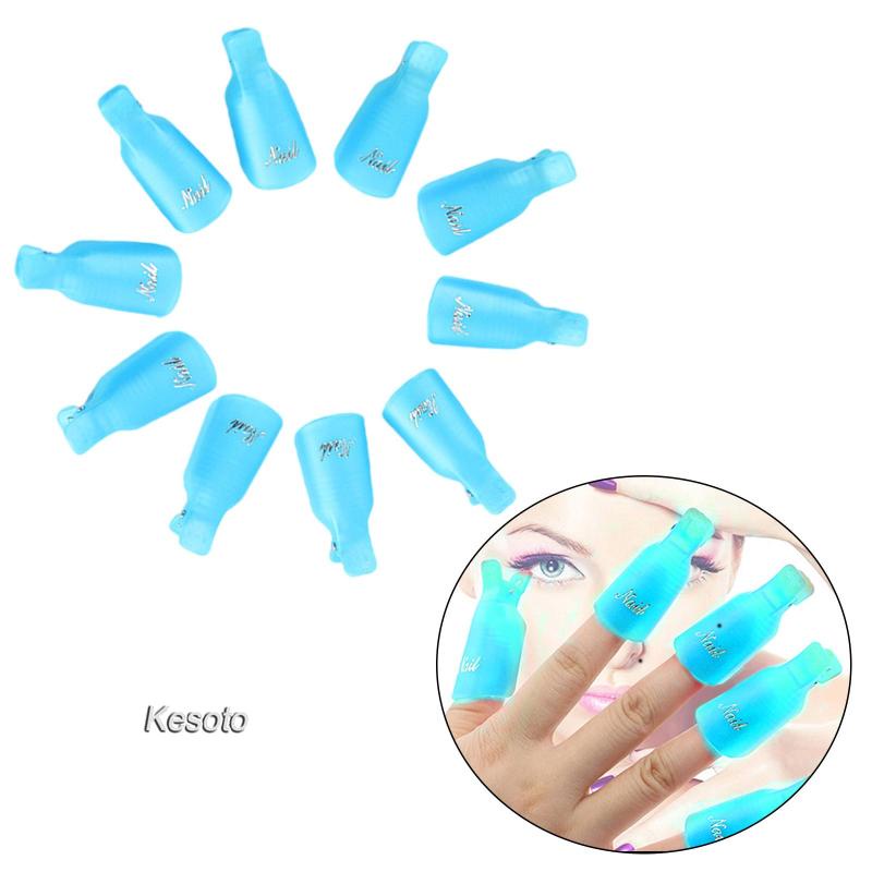 Nails Art Gel Caps Soak Off Clip Wearable Fingers Gel Remover Wraps kesoto.th ThaiPick