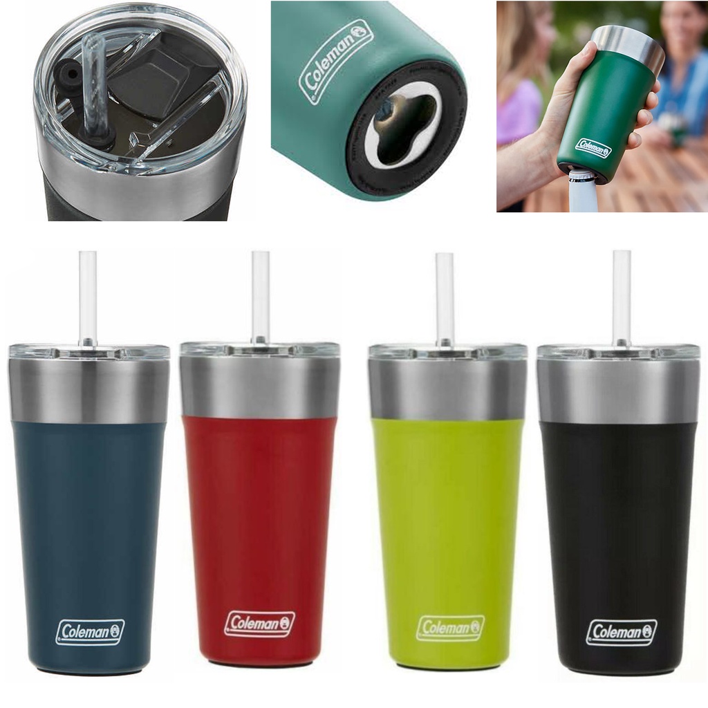 พรัอมส่ง แก้ว Coleman Tumbler Stainless Steel 20Oz. แก้วโคลแมน แก้วเก็บความร้อนเย็น ของแท้