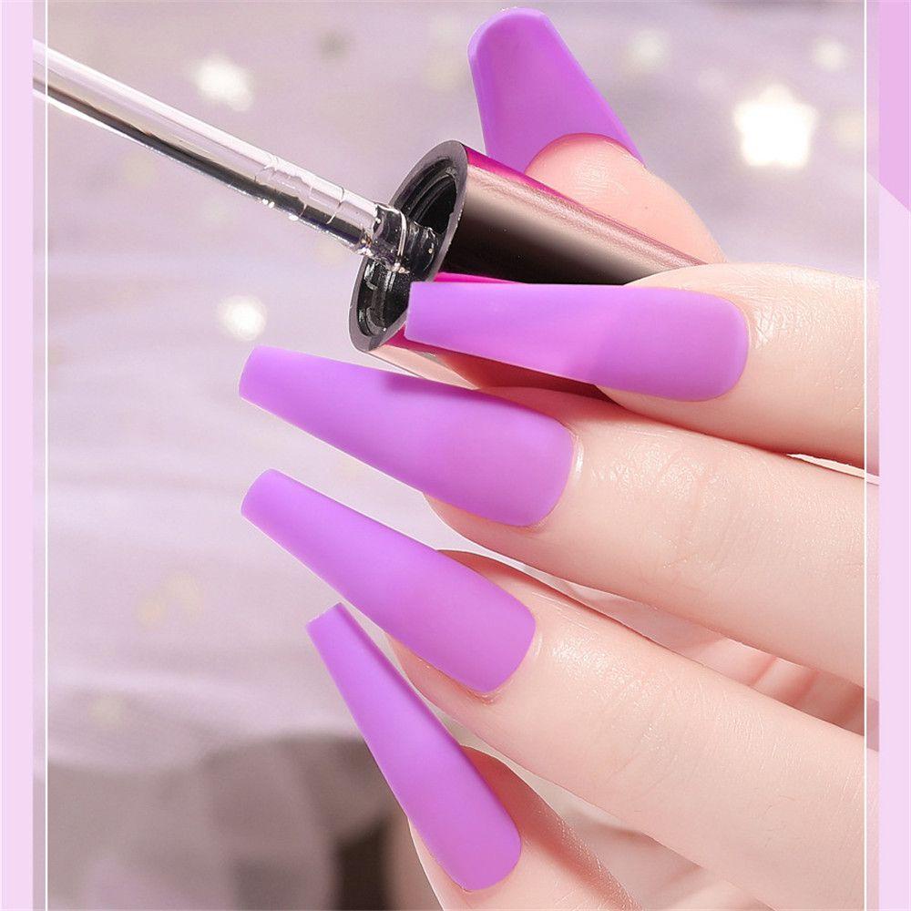 SHOOGII 6 Boxes Fashion False Nails Jelly Gum Ballerina Fake Nail