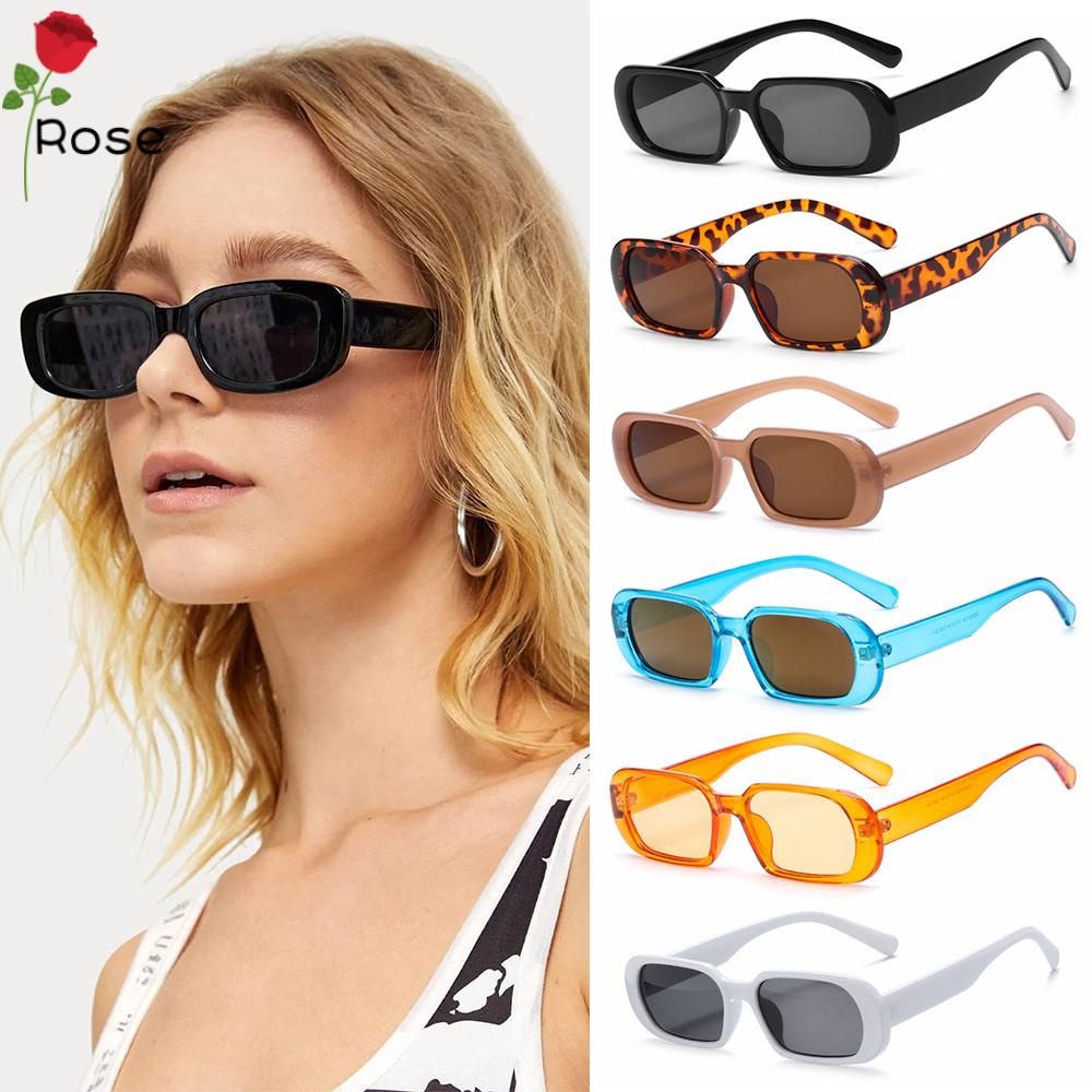 ROSE Fashion Retro Oval Sunglasses Small Frame Shades Sunglasses for
