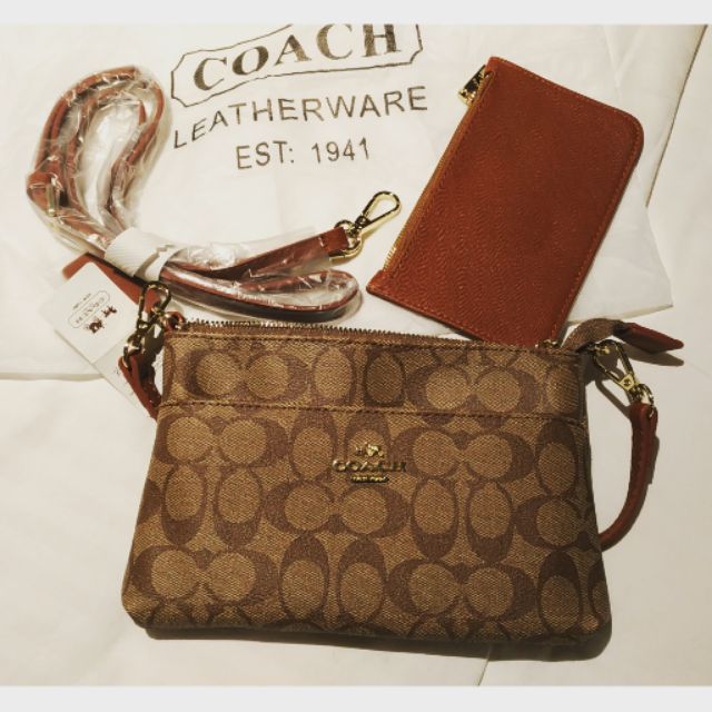 COACH EAST/WEST CROSSBODY WITH POP UP POUCH Shopee Thailand