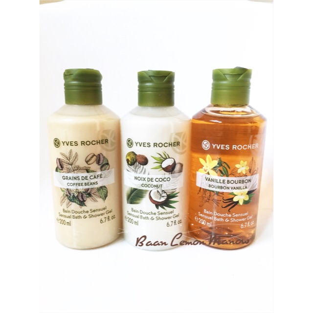 (แถม!!ฟองน้ำขัดตัว49฿) Yves Rocher Sensual Bath & Shower Gel 200ml
