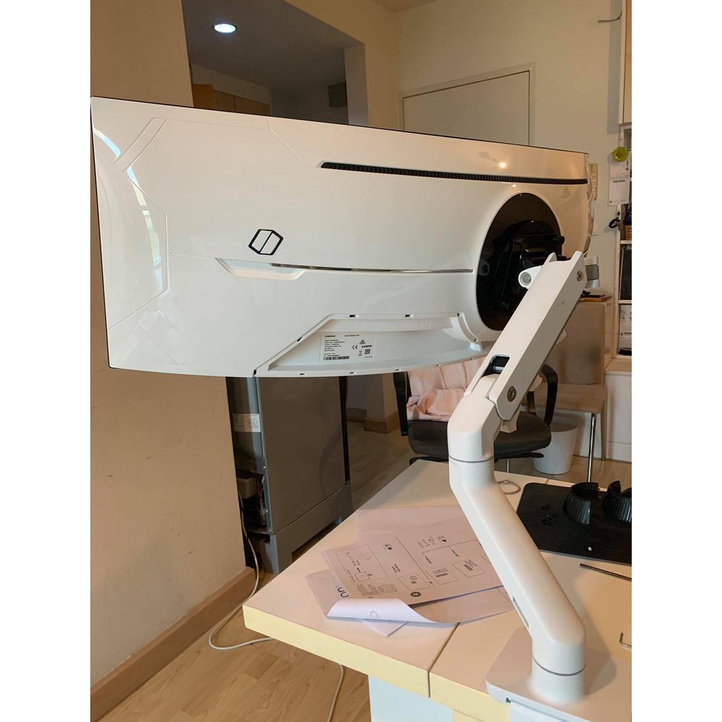 Ergotron HX Heavy Duty Ultrawide Monitor Arm Desk Mount with Add On