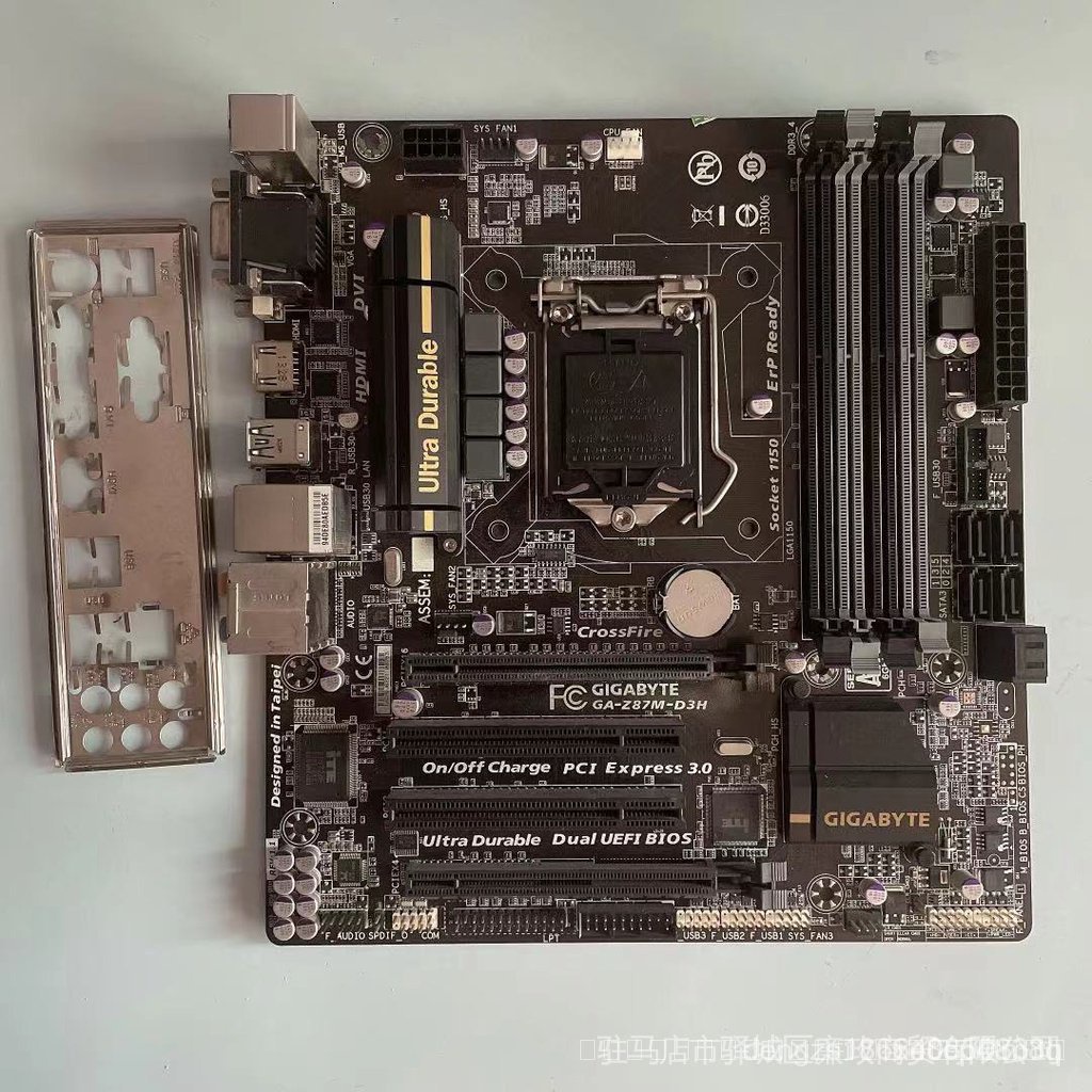 เมนบอร์ดเดสก์ท็อป 100 สําหรับ Z87MD3H Z87 ซ็อกเก็ต LGA 1150 DDR3 bx19