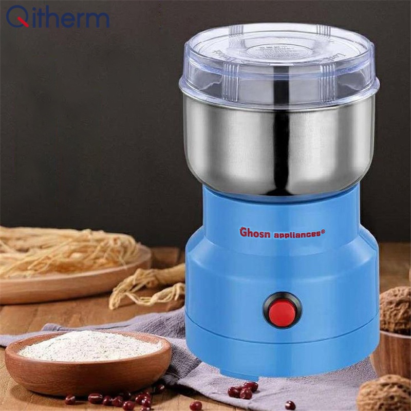 เครื่องบดกาแฟ110V/220V Electric Coffee Bean Grinder Home Bean Sice Salt