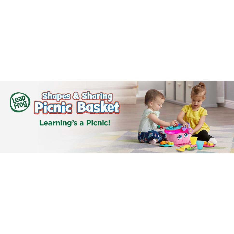 LeapFrog Shapes & Sharing Picnic Basket Pink (6 Months+) LOXn