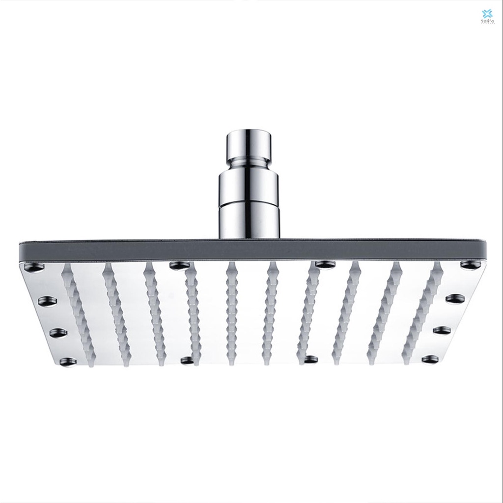 Elife 8 inch LED Rainfall Shower Head Square Shower Head Colorful