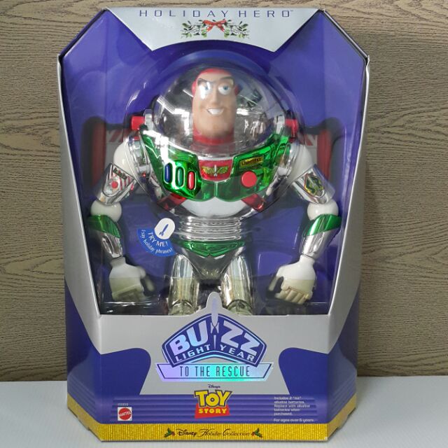 Toy Story Buzz lightyear Holiday Hero 1998 talking figure Collection