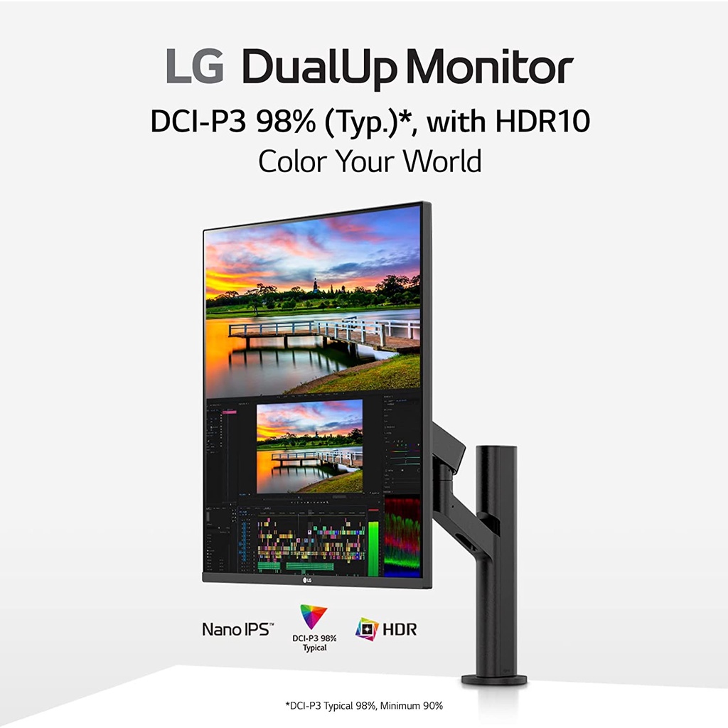 LG 28MQ780B 28 Inch SDQHD (2560 x 2880) Nano IPS DualUp Monitor with