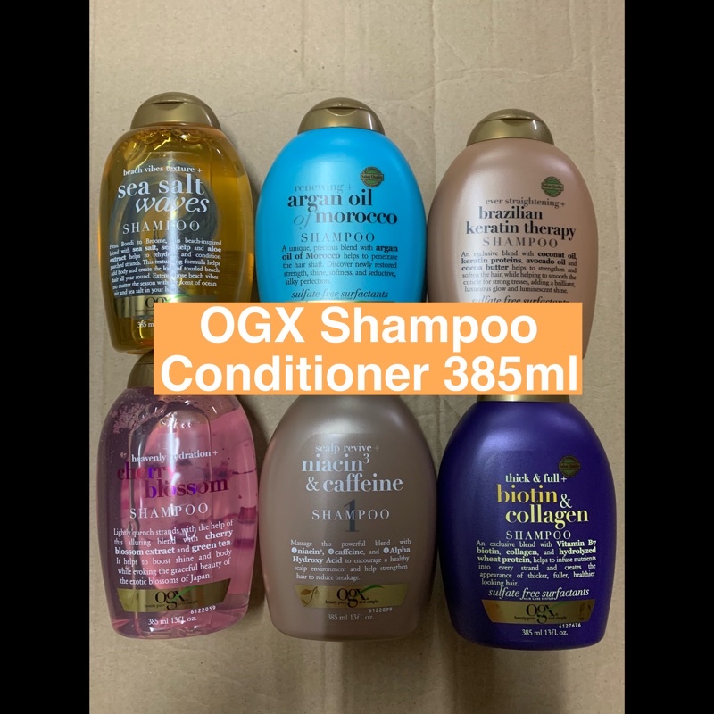 *ส่งด่วนทุกวัน* OGX shampoo and conditioner ขนาด 385ml Shopee Thailand
