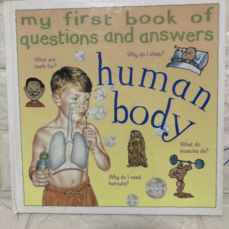 My first book of question and answers human body หนังสือความรู้ปกแข็ง